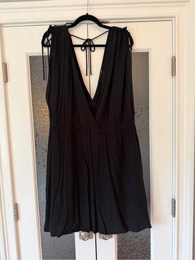 ASOS Curve V-Neck Mini Dress or Coverup with Ties